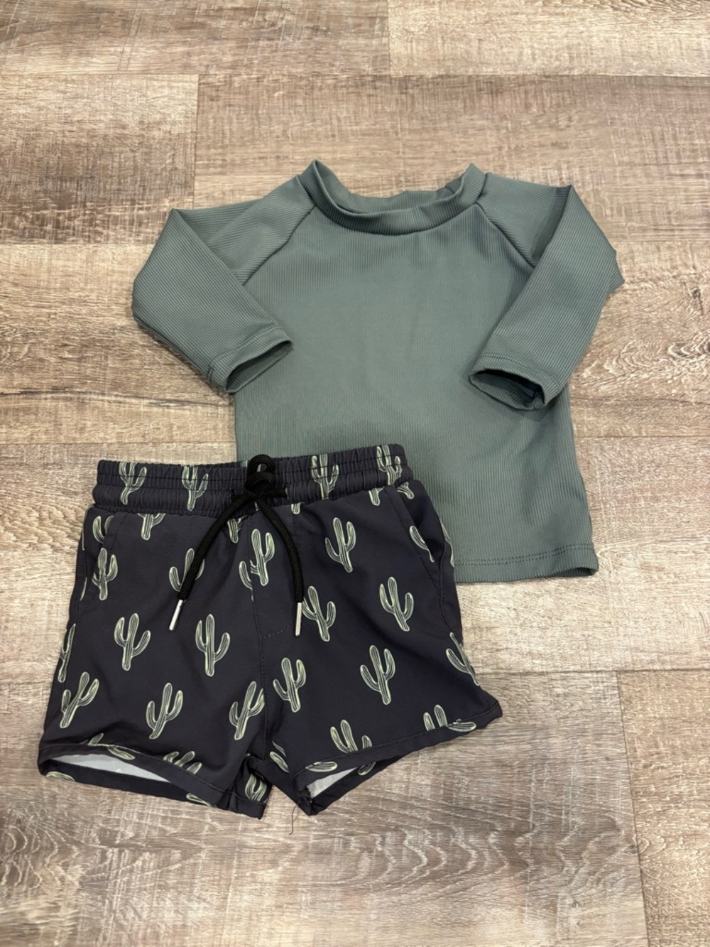 Current Tyed Green & Cactus Swim Set